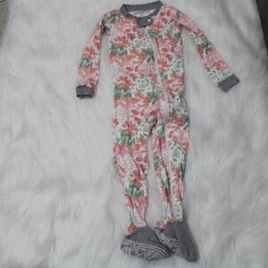 Burt's Bees Baby Tossed Succulent Footed Coverall Organic Cotton One Piece 18M